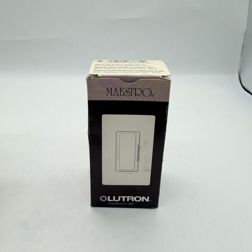 Lutron Maestro MALV-600-IV 600VA 450W Magnetic Low Voltage Dimmer Ivory